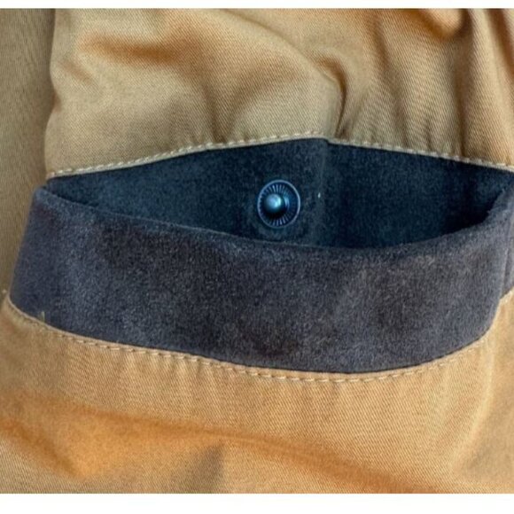 Timberland Rugged Durable Genuine Leather Jacket Men's Size XL Brown Pre-owned - Picture 6 of 12